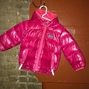 Patagonia pink puffer jacket